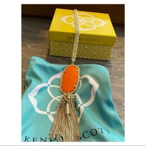 Orange Kendra Scott Rayne necklace